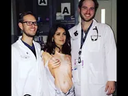 Salma Hayek Rushed To The ER Wearing A Top That Made Her Look Naked!