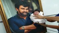 Jr Chiranjeevi Sarja’s Nickname Revealed! Meghana Raj’s Father Calls Him ‘Chintu’