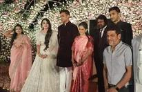 Shiva Rajkumar Attends Wedding Reception Of KPCC President DK Shivakumar’s Daughter; See Pics