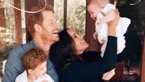 Prince Harry & Meghan Markle Share First Photo Of Baby Lilibet Diana In Adorable Christmas Card With Archie