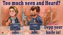 Amul Shares Doodle On Johnny Depp And Amber Heard's Legal Battle, Here’s How Netizens Reacted
