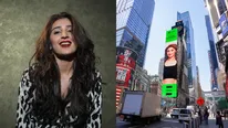 Dhvani Bhanushali Features On The Times Square Billboard In New York!