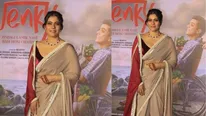 Kajol Is Epitome Of Elegance In A Classic Chiffon Saree & Velvet Sleeveless Blouse; SEE PICS