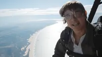 Tom Cruise Jumps Off A Helicopter As He Expresses Gratitude Towards Fans Post Top Gun Maverick success; WATCH