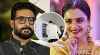 Abhishek Bachchan Shares Warm Hug With Rekha At Award Show, Netizens React, “How Is Abhishek So Chill With..?”