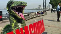 From The Amazon Forest To The Streets Of Bandra: A Giant Anaconda Installation Slithers Into The City!