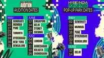 HYBE India Announces 15-City Global Audition Tour With Pop-Up Parks Across India For Fans