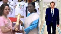 Hema Malini Gets Emotional As She Accepts Dharmendra's Posthumous Padma Vibhushan; Ahana Burst Into Tears