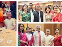 In Pics: 65 का दूल्हा 50 की दुल्हन, रिसेप्शन में आशीर्वाद देने पहुंचे डिंपल-अखिलेश, जया बच्चन, सोनिया गांधी
