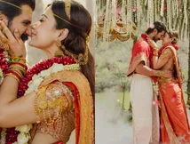 रश्मिका मंदाना-विजय देवरकोंडा की शादी की पहली तस्वीरें, दुल्हन के जोड़े से हट नहीं रही किसी की नजरें!