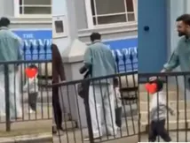 लंदन की सड़कों पर बेटे अकाय का हाथ थामे दिखे विराट कोहली, मस्ती में झूमता दिखा अनुष्का का लाडला