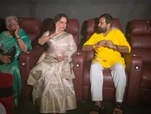 कृष्णावतारम पार्ट -1 की स्पेशल स्क्रीनिंग पर मथुरा पहुंची हेमा मालिनी, मुस्कराते हुए निकलीं बाहर