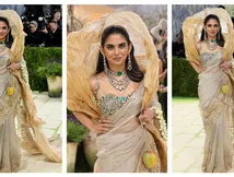 सोने की साड़ी और हीरों से जड़ा ब्लाउज पहन Met Gala में छा गई Isha Ambani, लेकिन क्यों लिया हाथ में आम, जानिए