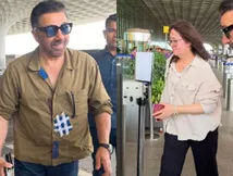 पहली बार पत्नी पूजा देओल के साथ इतने खूबसूरत अंदाज में दिखे सनी देओल, एयरपोर्ट पर पल पल रखा ख्याल