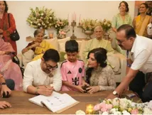 आमिर खान और गौरी स्प्रैट की शादी की पहली तस्वीर वायरल, दुल्हनिया का रॉयल लुक देख फैंस हुए दीवाने! 