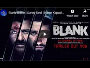 BLANK- रिलीज हुआ सनी देओल और करण कपाड़िया की धमाकेदार फिल्म का ट्रेलर- जबरदस्त