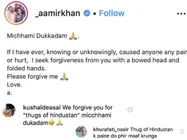 आमिर खान ने मिच्छामी दुक्खम पर मांगी माफी, लोगों ने कहा पहले ठग्स ऑफ हिंदुस्तान के पैसे लौटाओ