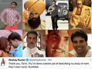 अक्षय कुमार ने इस फैन को भावुक होकर कहा धन्यवाद - शाहरूख फैन को दिखा रही थी अक्षय का पूरा करियर