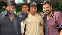 फोटो में देखिए सलमान खान का जलवा, देर रात मेगास्टार चिरंजीवी- वेंकटेश के साथ जमकर पार्टी