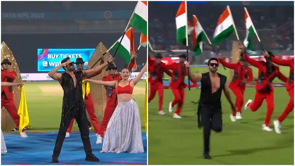 womens premier league 2025 opening ayushmann khurrana sings maa tujhhe salaam brings stadium on its