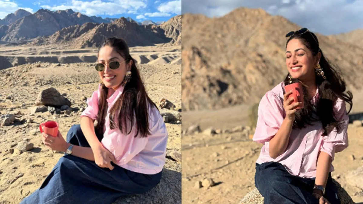 entertainment yami gautam stuns with real shares serene moments from leh