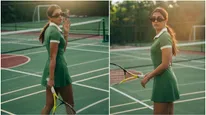 Pooja Hegde: ಸಿನಿಮಾ ಬಿಟ್ಟು ಟೆನ್ನಿಸ್ ರಾಕೆಟ್ ಹಿಡಿದ ಪೂಜಾ ಹೆಗ್ಡೆ.. ಟೆನ್ನಿಸ್ ಸ್ಟಾರ್‌ ರೋಜರ್ ಫೆಡರರ್‌ಗೆ ಅರ್ಪಣೆ