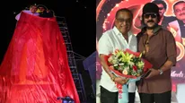 ರವಿಚಂದ್ರನ್-ಹಂಸಲೇಖ ರೀ-ಯೂನಿಯನ್;'ಕ್ರೇಜಿ-ಬ್ರಹ್ಮ'ನಿಗಾಗಿ 80 ಅಡಿ ಕಟೌಟ್ 