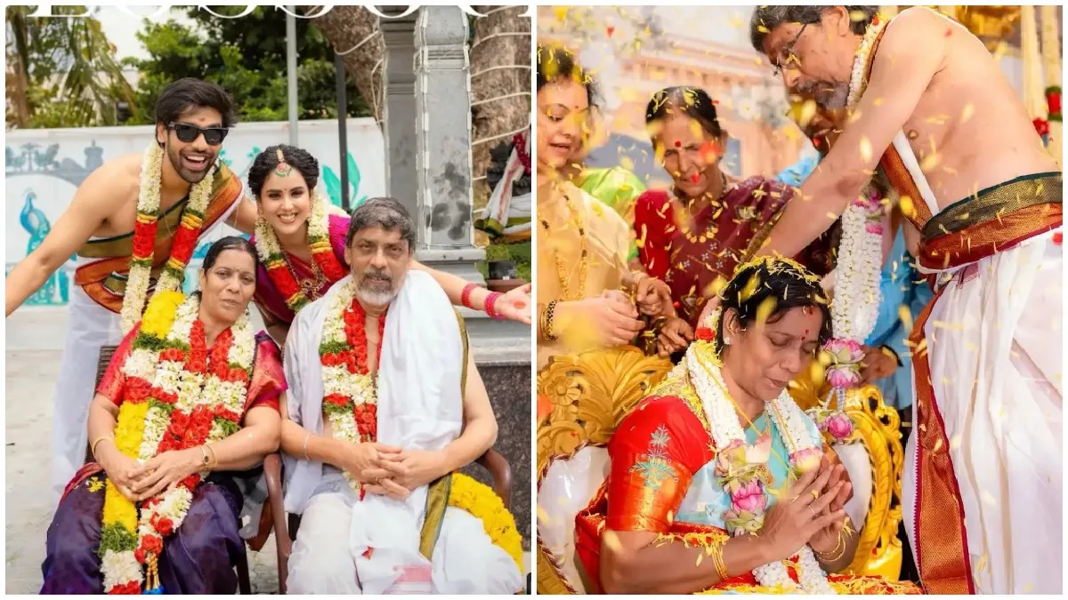 மாமனார் - மாமியாரின் சாஷ்டியப்தபூர்த்தி விழா.. பாரதி கண்ணம்மா நடிகையின் அட்ராசிட்டி!