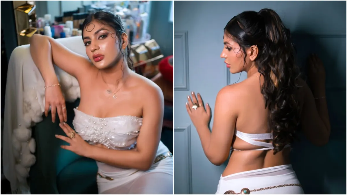 இடுப்பில் ஒட்டியாணம்..பின்னழகில் இப்படியொரு மிரட்டலா? இளசுகளின் இதயங்களை ஏங்க வைத்த யாஷிகா!