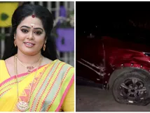 நடிகை தேவி பிரியாவின் கார் விபத்தில் சிக்கியது.. சம்பவ இடத்திலேயே உயிரிழந்த ஓட்டுநர்
