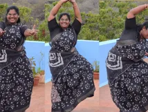 INDRAJA ROBO SANKAR: 1000 தாமரை மொட்டுகளும்.. ரோபோ சங்கர் மகளும்.. அழகோ அழகு.. என்னாமா ஆடுறாங்க!