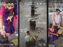 Aarti Ravi: ஆட்டுகல் பொங்கல் வைத்து வழிபட்ட ஆர்த்தி ரவி..  குடும்பம் நல்லா இருக்கணும் பகவதி அம்மே!