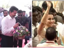 முதல்வர் லுக்கில் விஜய்... முதல் வரிசையில் த்ரிஷா.. பதவியேற்பு விழாவின் ஹாட் மொமென்ட்!!