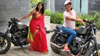 டுபு… டுபு... புல்லட்டில் கலக்கிய கனிகா… வியந்து பார்க்கும் ரசிகர்கள் !