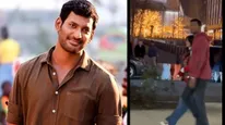  Actor Vishal: வெளிநாட்டில் இளம்பெண்ணுடன் விஷால்.. அட என்ன இப்படி பயந்து ஓடுறாரு!