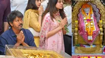 விஜய்யின் ஆன்மிக அரசியல்.. சீரடி சாய் பாபா கோயிலில் நீல சட்டை அணிந்து சாமி தரிசனம் செய்த தவெக தலைவர்!