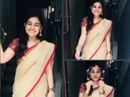 చీరలో అందాన్ని చుట్టింది: నివేదా థామస్ ఫొటోలు చూసారా? 