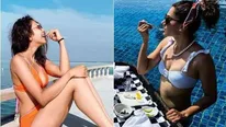 మల్దీవులను హీటెక్కిస్తున్న మన బికినీ పాపలు... 